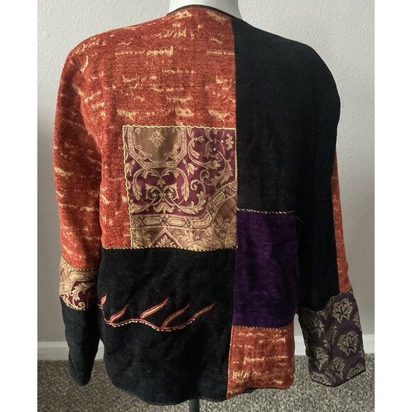 Julia Kim Women’s Embroidered Boho/hippie Patchwork Jacket Size L - Picture 5 of 6